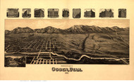 Ogden, Utah 1890 Bird's Eye View
