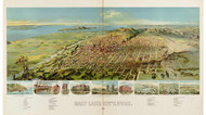 Salt Lake City, Utah 1891 Bird's Eye View