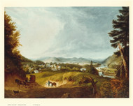 Brattleboro, Vermont 1829 Bird's Eye View