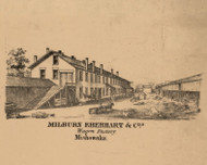 Milburn Eberhart & Cos., Indiana 1863 Old Town Map Custom Print - St. Joseph Co.