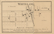Whiteland, Pleasant, Indiana 1866 Old Town Map Custom Print - Johnson Co.