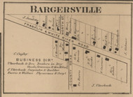Bargersville, White River, Indiana 1866 Old Town Map Custom Print - Johnson Co.