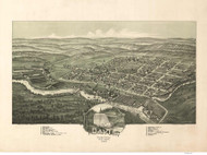 Davis, West Virginia 1898 Bird's Eye View