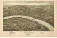 Fairmont & Palatine, West Virginia 1897 Bird's Eye View