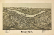Morgantown, West Virginia 1897 Bird's Eye View