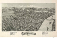 Parkersburg, West Virginia 1899 Bird's Eye View