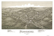 Pennsboro, West Virginia 1899 Bird's Eye View