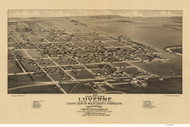 Luverne, Minnesota 1883 Bird's Eye View