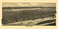 Winona, Minnesota 1889 Bird's Eye View