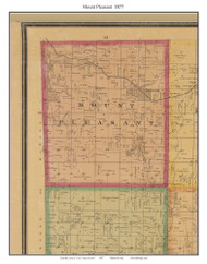 Mount Pleasant - Belton, Cass Co. Missouri 1877 Old Town Map Custom Print Cass Co.