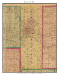 Pleasant Hill, Cass Co. Missouri 1877 Old Town Map Custom Print Cass Co.