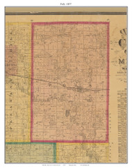 Polk - Strasburg, Cass Co. Missouri 1877 Old Town Map Custom Print Cass Co.