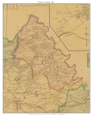 Precinct 2 - Buckeye - Teatersville - Spoonville,  Kentucky 1879 Old Town Map Custom Print - Garrard Co.