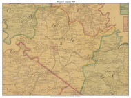 Precinct 3 - Lancaster - Hyattsville,  Kentucky 1879 Old Town Map Custom Print - Garrard Co.
