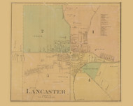 Lancaster Village, Precinct 3, Kentucky 1879 Old Town Map Custom Print - Garrard Co.
