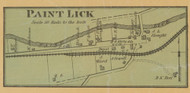 Paint Lick Village, Precinct 1, Kentucky 1879 Old Town Map Custom Print - Garrard Co.