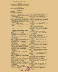 Business Notices, Springfield & Washington County, Kentucky 1877 -