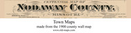 Map Cartouche, Nodaway Co. Missouri 1900 Old Town Map Custom Print