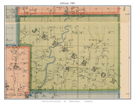 Jefferson - Conception, Missouri 1900 Old Town Map Custom Print Nodaway Co.