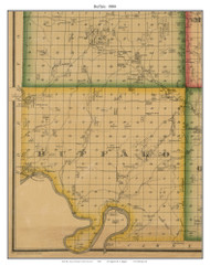 Buffalo - Gravois Mills - Cape Galena, Missouri 1880 Old Town Map Custom Print Morgan Co.
