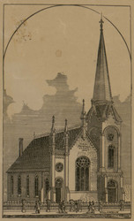 First Presbyterian Church - 1876, Grundy County, Missouri 1890 Old Town Map Custom Print