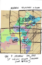 Map Cartouche,St. Louis Co. Missouri 1880-1910 Old Town Map Custom Print St. Louis Co.