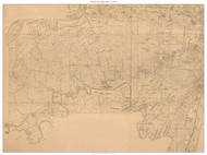 West St. Louis Co., Missouri - Missouri River - Chesterfield - Meramac - Clayton - Jefferson - Tesson Ferry - Oakville 1880-1910 Old Town Map Custom Print St. Louis Co.