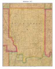 Bethleham - Calhoun, Missouri 1877 Old Town Map Custom Print Henry Co.