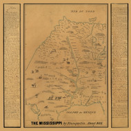 Mississippi River - Franquelin, 1682 Mississippi River - USA Regionals
