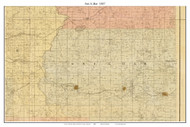 Sin-A-Bar - Blue Springs - Oak Grove, Missouri 1887 Old Town Map Custom Print Jackson Co.