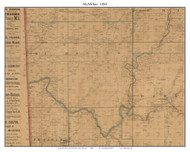 McMillen - Harper - Tiff City, Missouri 1884 Old Town Map Custom Print McDonald Co.