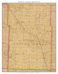 Township No. 3 - Houstonia - Hughesville, Missouri 1876 Old Town Map Custom Print Pettis Co.