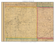 Township No. 12 - Elk Fork, Missouri 1876 Old Town Map Custom Print Pettis Co.