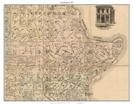 Cambridge - Slater - Gilliam, Missouri 1871 Old Town Map Custom Print Saline Co.
