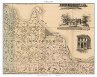 Jefferson - Frankfurt, Missouri 1871 Old Town Map Custom Print Saline Co.