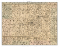 Marshall, Missouri 1871 Old Town Map Custom Print Saline Co.