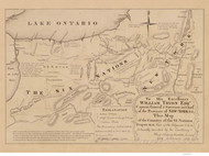 Six Nations Indian Region - Senecas Oneidas Cayugas Onondagas - Old Map Reprint - NY Regionals