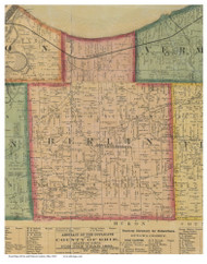 Berlin, Ohio 1863 Old Town Map Custom Print - Erie Co.