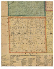 Gorton, Ohio 1863 Old Town Map Custom Print - Erie Co.