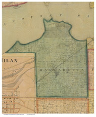 Margaretta, Ohio 1863 Old Town Map Custom Print - Erie Co.