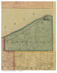 Vermillion, Ohio 1863 Old Town Map Custom Print - Erie Co.