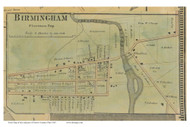 Birmingham - Florence, Ohio 1863 Old Town Map Custom Print - Erie Co.