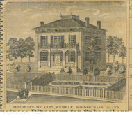 Wehrle Residence - Put In Bay, Ohio 1863 Old Town Map Custom Print - Erie/Ottawa Co.