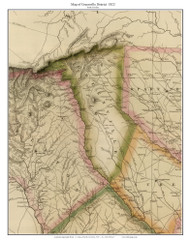 Greenville District, 1822 South Carolina - Wilson - Old Map Reprint