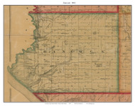 Hancock, South Dakota 1893 Old Town Map Custom Print - Bon Homme Co.