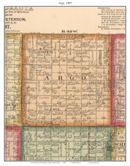 Argo, South Dakota 1897 Old Town Map Custom Print - Brookings Co.