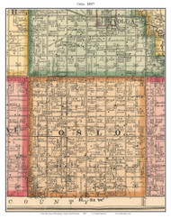 Oslo, South Dakota 1897 Old Town Map Custom Print - Brookings Co.