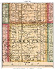 Trenton, South Dakota 1897 Old Town Map Custom Print - Brookings Co.