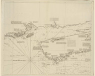 New Brunswick & Nova Scotia - West with Bay of Fundy, 1734 New England Coasting Pilot - USA Regional Pg 9