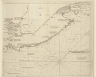 Nova Scotia - East to Cape Breton with Gulf of St Lawrence, 1734 New England Coasting Pilot - USA Regional Pg 10